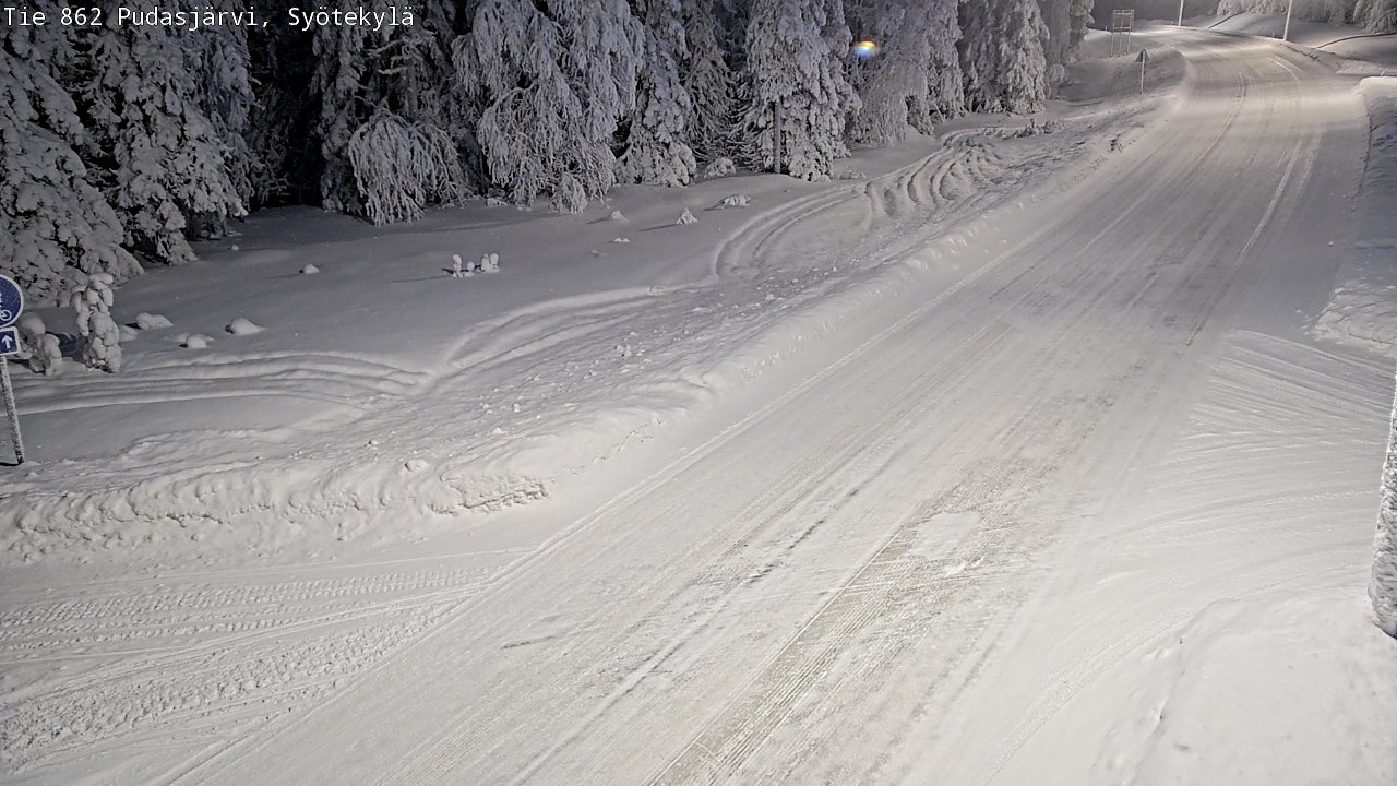 Kelikamerat Kuva Tie 862 Pudasjärvi, Syötekylä, Pudasjärvi, Pohjois-Pohjanmaa
