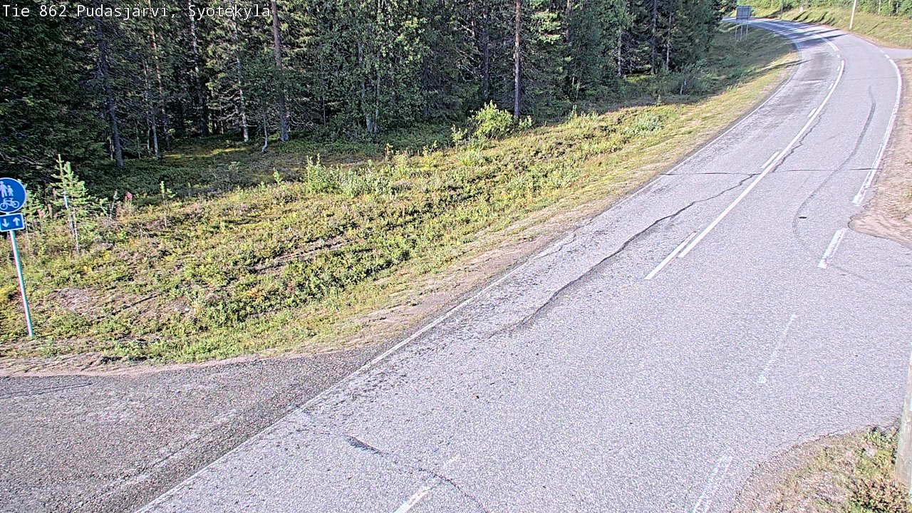 Kelikamerat Kuva Tie 862 Pudasjärvi, Syötekylä, Pudasjärvi, Pohjois-Pohjanmaa