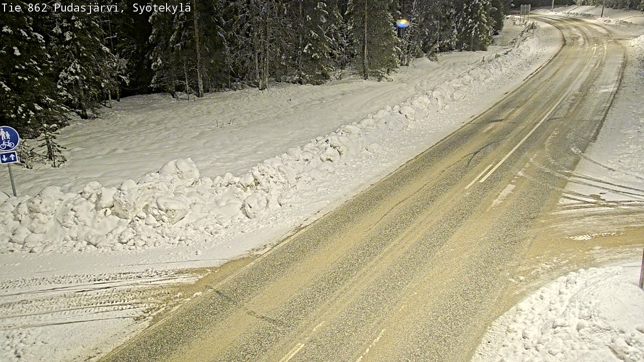 Kelikamerat Kuva Tie 862 Pudasjärvi, Syötekylä, Pudasjärvi, Pohjois-Pohjanmaa