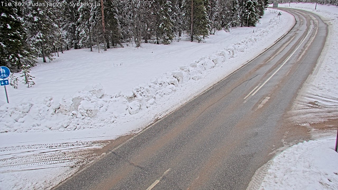 Kelikamerat Kuva Tie 862 Pudasjärvi, Syötekylä, Pudasjärvi, Pohjois-Pohjanmaa