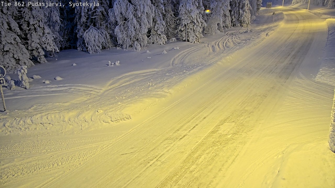 Kelikamerat Kuva Tie 862 Pudasjärvi, Syötekylä, Pudasjärvi, Pohjois-Pohjanmaa