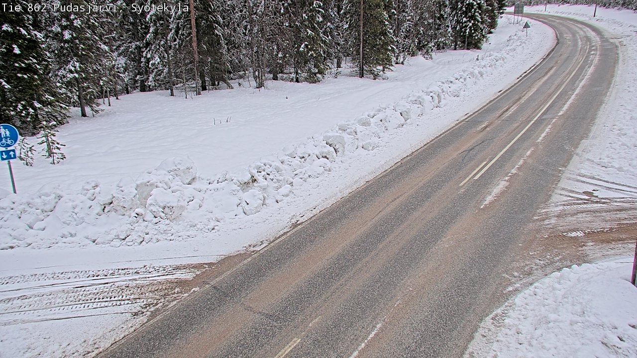 Kelikamerat Kuva Tie 862 Pudasjärvi, Syötekylä, Pudasjärvi, Pohjois-Pohjanmaa