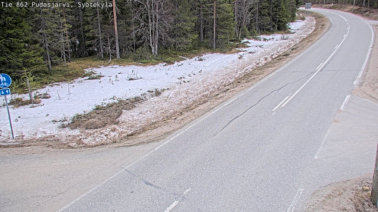 Kelikamerat Kuva Tie 862 Pudasjärvi, Syötekylä, Pudasjärvi, Pohjois-Pohjanmaa