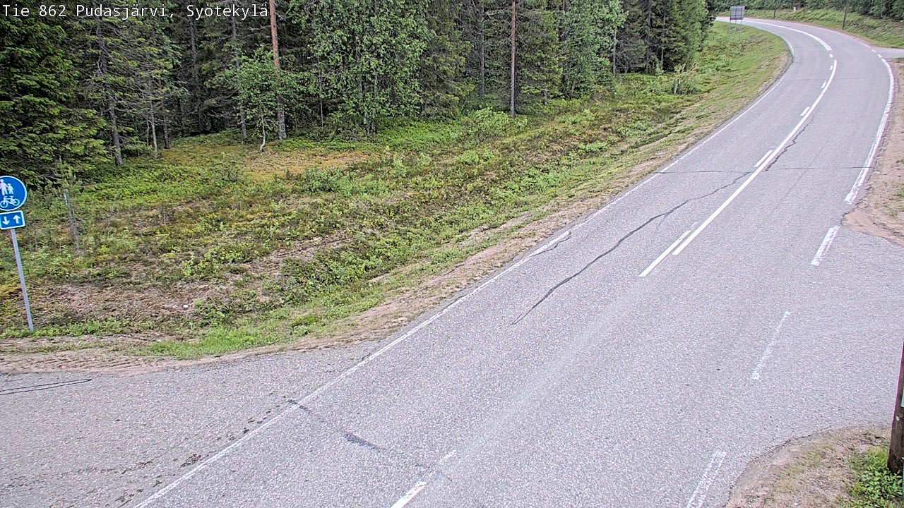 Kelikamerat Kuva Tie 862 Pudasjärvi, Syötekylä, Pudasjärvi, Pohjois-Pohjanmaa