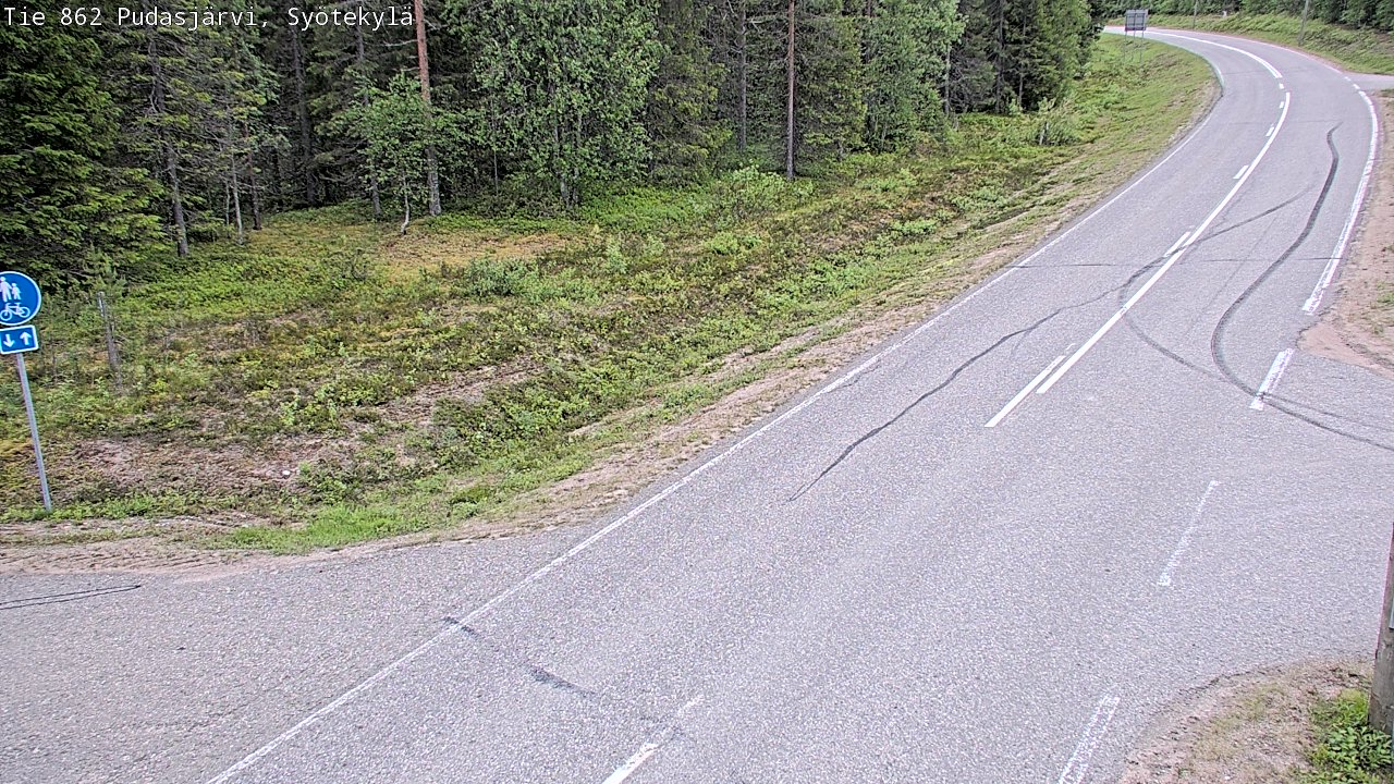 Kelikamerat Kuva Tie 862 Pudasjärvi, Syötekylä, Pudasjärvi, Pohjois-Pohjanmaa