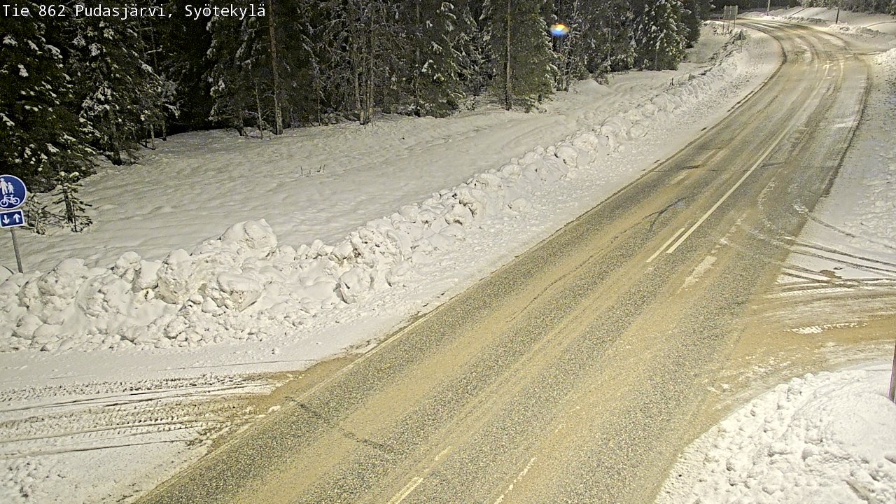 Kelikamerat Kuva Tie 862 Pudasjärvi, Syötekylä, Pudasjärvi, Pohjois-Pohjanmaa