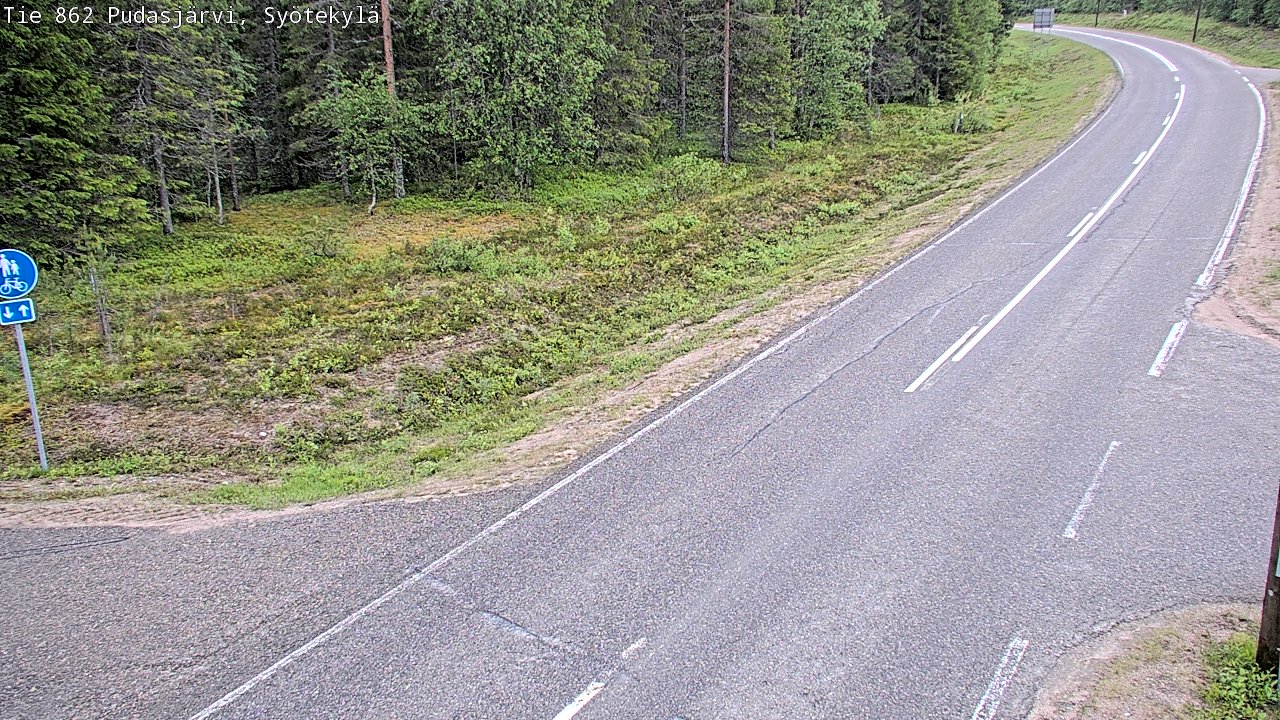 Kelikamerat Kuva Tie 862 Pudasjärvi, Syötekylä, Pudasjärvi, Pohjois-Pohjanmaa