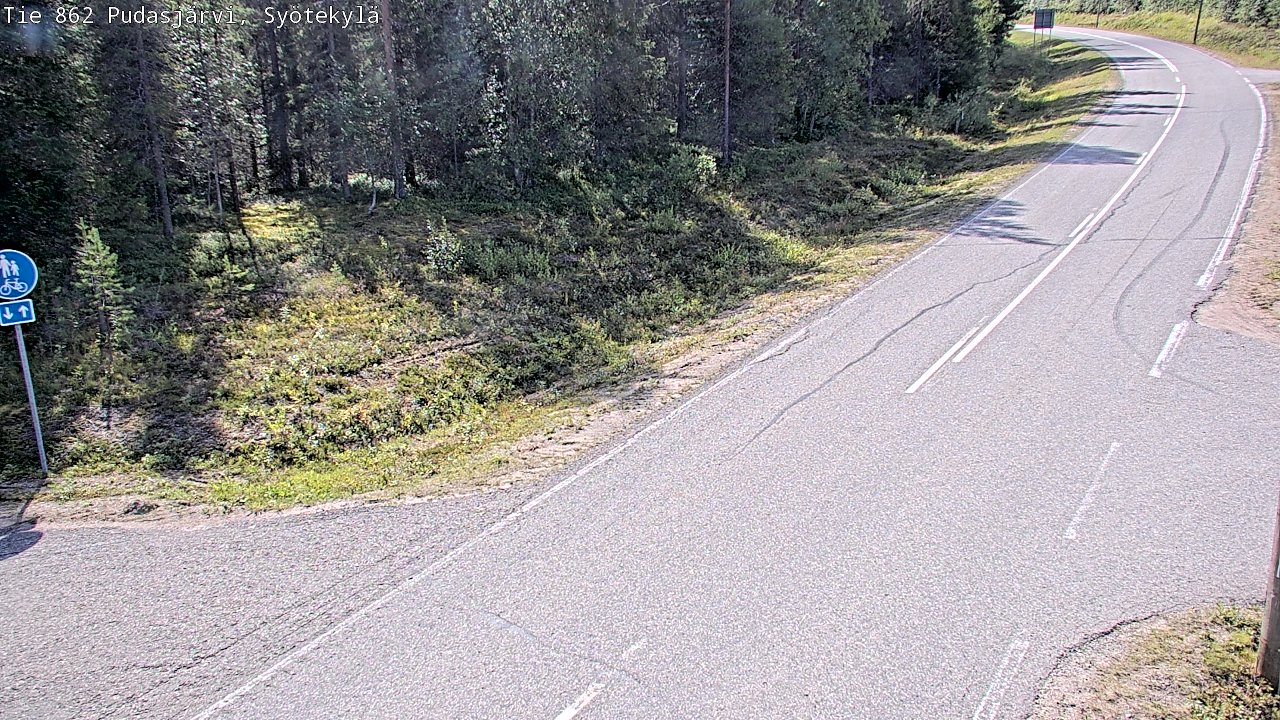 Kelikamerat Kuva Tie 862 Pudasjärvi, Syötekylä, Pudasjärvi, Pohjois-Pohjanmaa