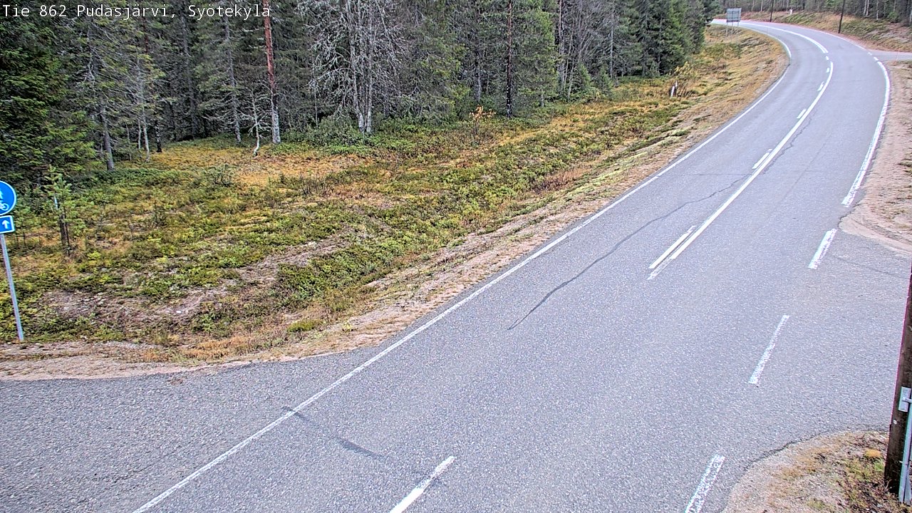Kelikamerat Kuva Tie 862 Pudasjärvi, Syötekylä, Pudasjärvi, Pohjois-Pohjanmaa