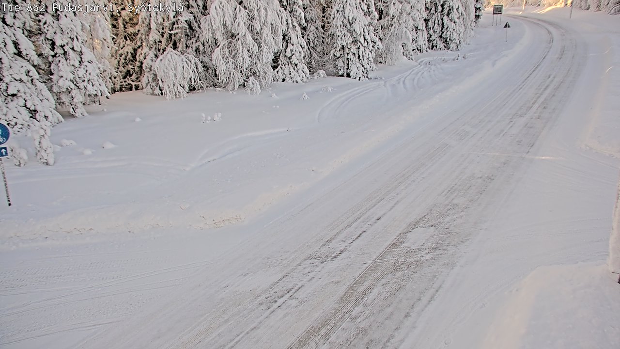 Kelikamerat Kuva Tie 862 Pudasjärvi, Syötekylä, Pudasjärvi, Pohjois-Pohjanmaa