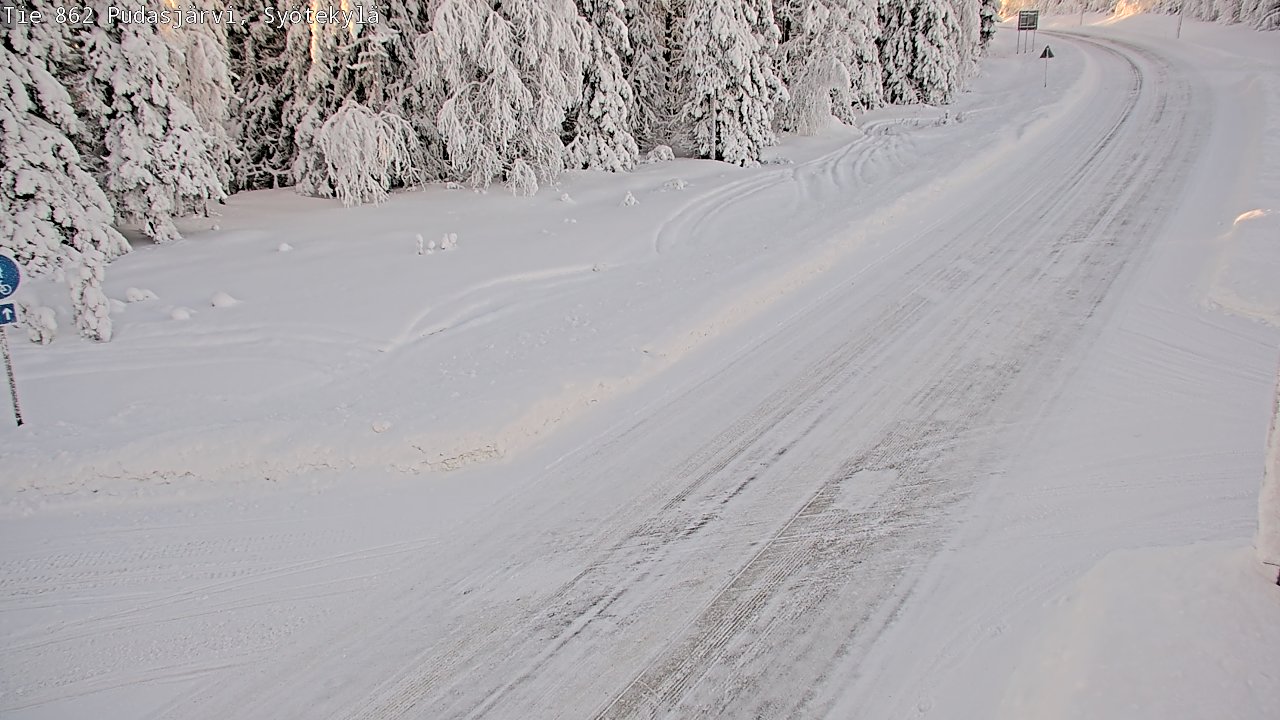 Kelikamerat Kuva Tie 862 Pudasjärvi, Syötekylä, Pudasjärvi, Pohjois-Pohjanmaa
