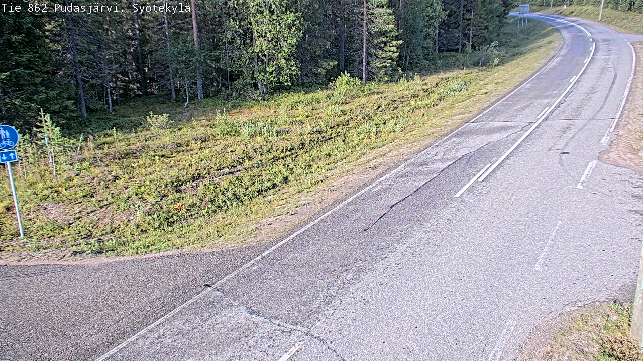 Kelikamerat Kuva Tie 862 Pudasjärvi, Syötekylä, Pudasjärvi, Pohjois-Pohjanmaa