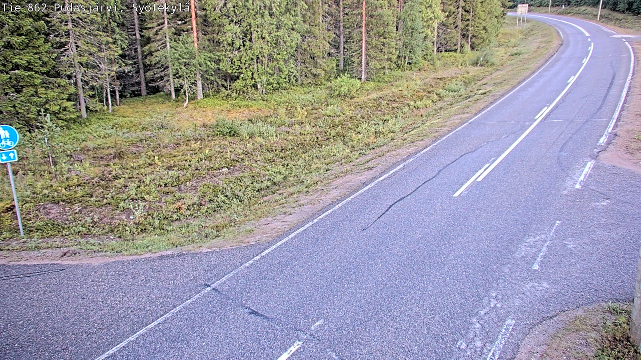 Kelikamerat Kuva Tie 862 Pudasjärvi, Syötekylä, Pudasjärvi, Pohjois-Pohjanmaa
