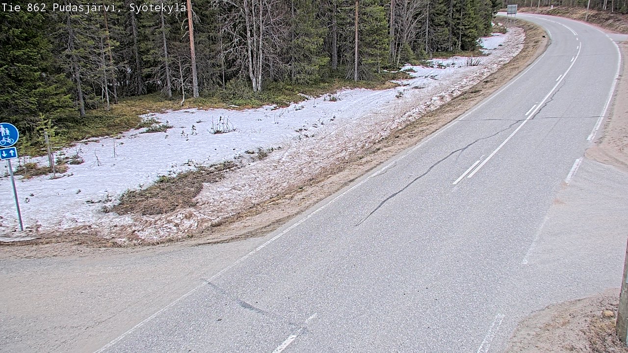 Kelikamerat Kuva Tie 862 Pudasjärvi, Syötekylä, Pudasjärvi, Pohjois-Pohjanmaa
