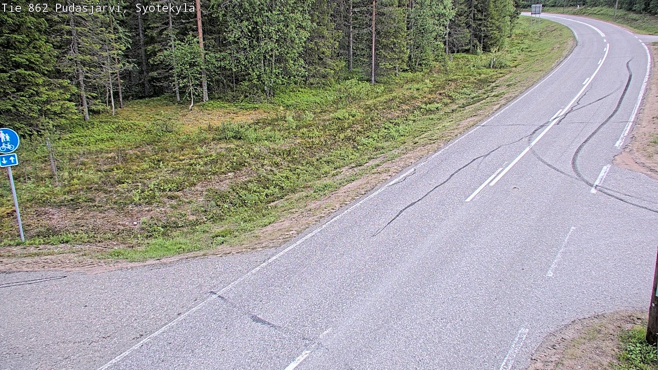 Kelikamerat Kuva Tie 862 Pudasjärvi, Syötekylä, Pudasjärvi, Pohjois-Pohjanmaa
