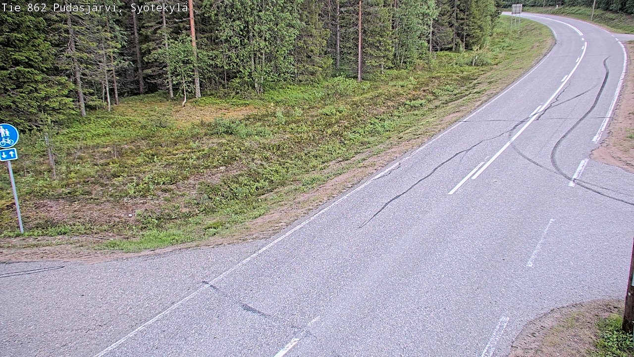 Kelikamerat Kuva Tie 862 Pudasjärvi, Syötekylä, Pudasjärvi, Pohjois-Pohjanmaa