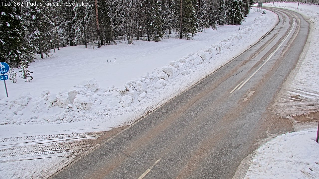 Kelikamerat Kuva Tie 862 Pudasjärvi, Syötekylä, Pudasjärvi, Pohjois-Pohjanmaa