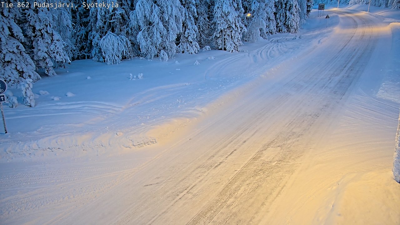 Kelikamerat Kuva Tie 862 Pudasjärvi, Syötekylä, Pudasjärvi, Pohjois-Pohjanmaa