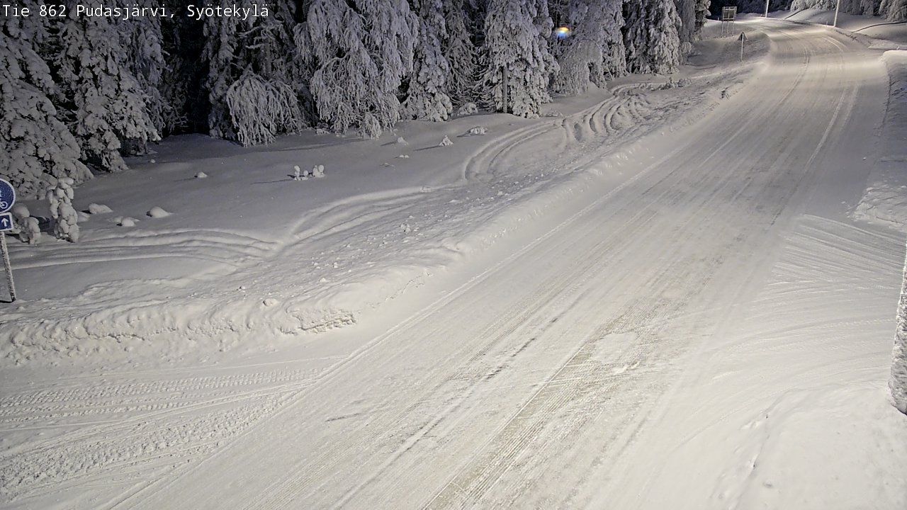 Kelikamerat Kuva Tie 862 Pudasjärvi, Syötekylä, Pudasjärvi, Pohjois-Pohjanmaa