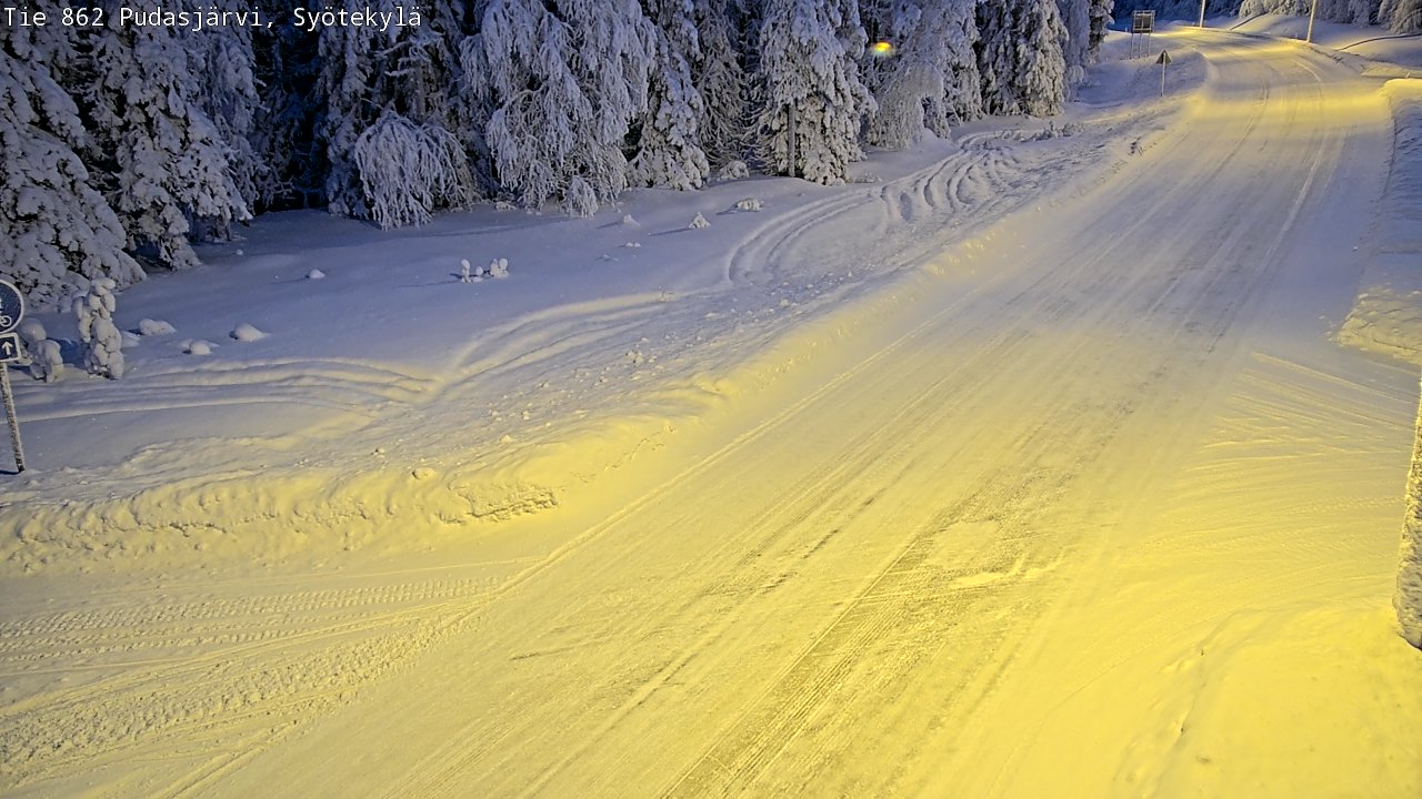 Kelikamerat Kuva Tie 862 Pudasjärvi, Syötekylä, Pudasjärvi, Pohjois-Pohjanmaa