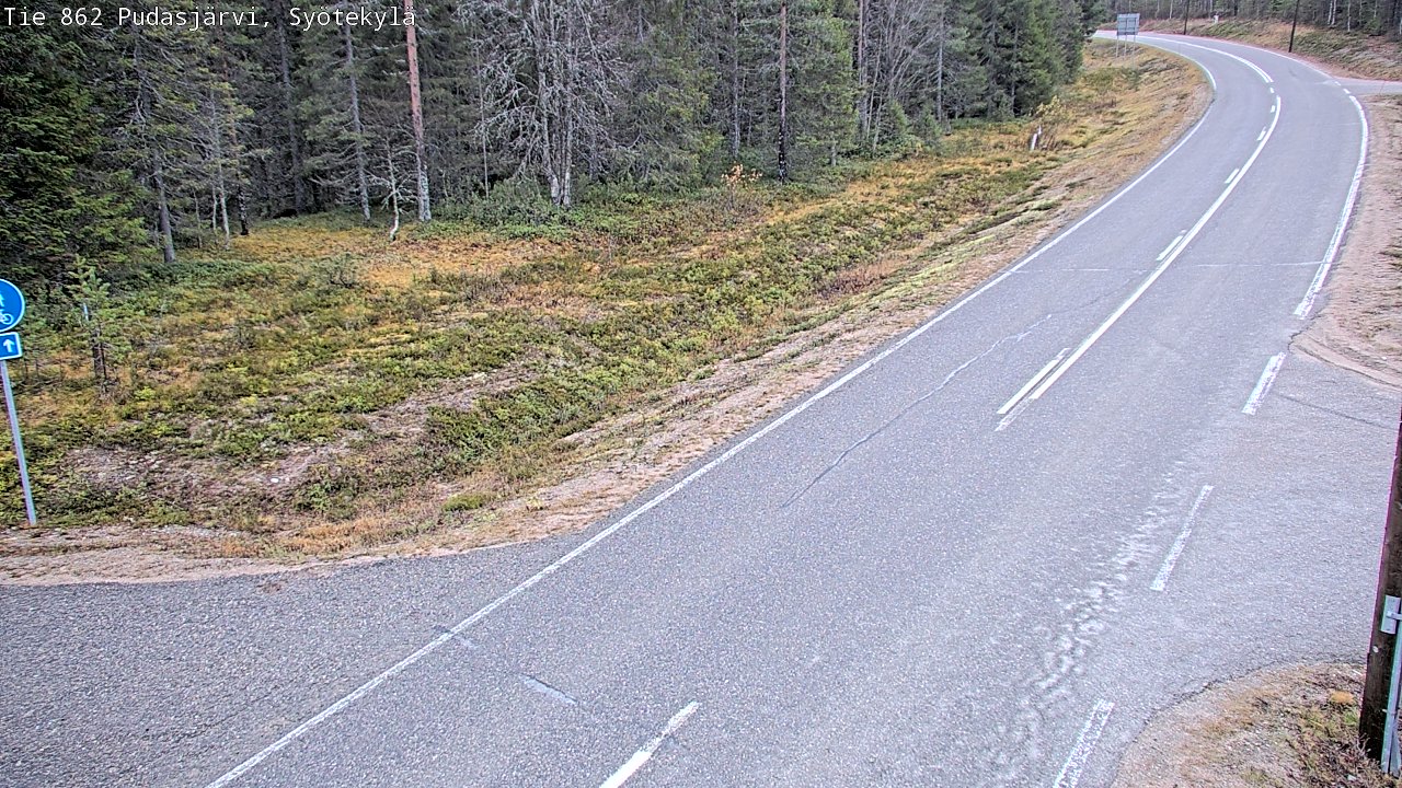 Kelikamerat Kuva Tie 862 Pudasjärvi, Syötekylä, Pudasjärvi, Pohjois-Pohjanmaa