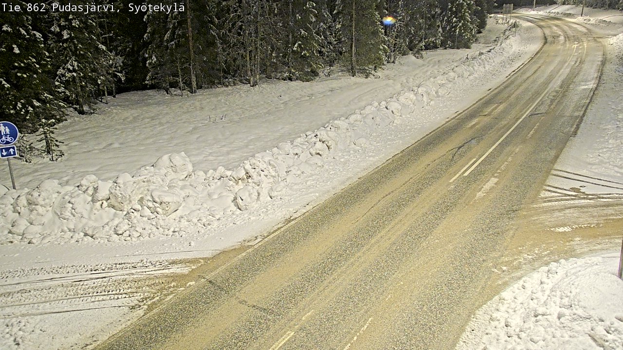 Kelikamerat Kuva Tie 862 Pudasjärvi, Syötekylä, Pudasjärvi, Pohjois-Pohjanmaa