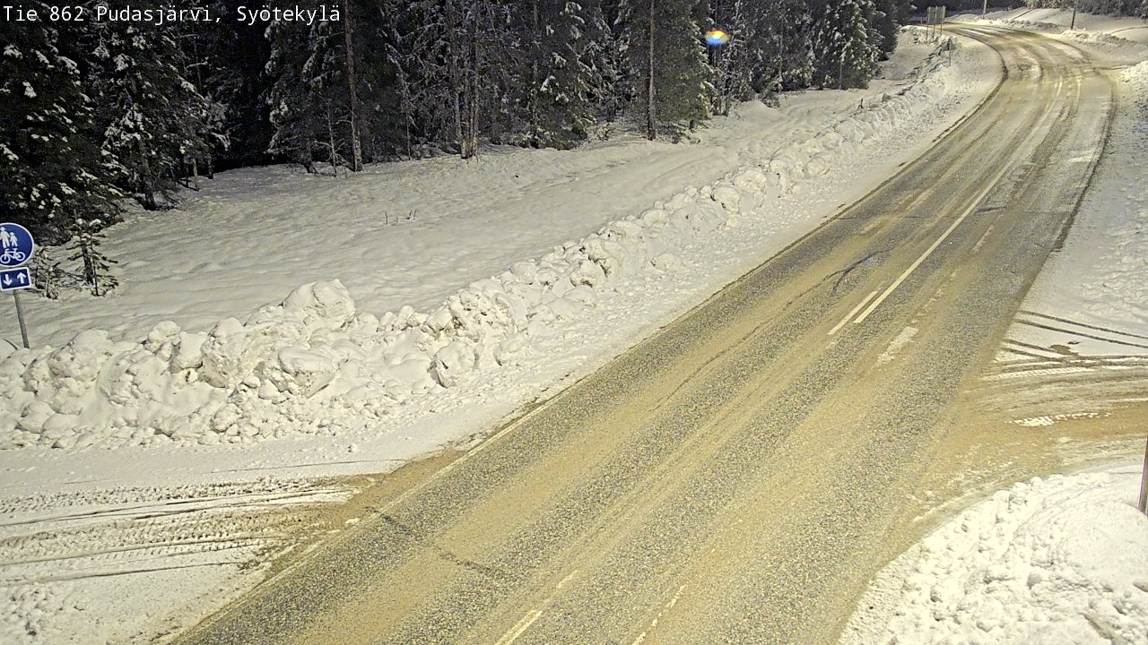 Kelikamerat Kuva Tie 862 Pudasjärvi, Syötekylä, Pudasjärvi, Pohjois-Pohjanmaa