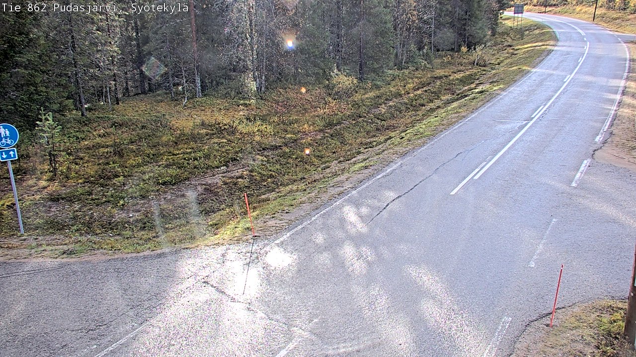 Kelikamerat Kuva Tie 862 Pudasjärvi, Syötekylä, Pudasjärvi, Pohjois-Pohjanmaa