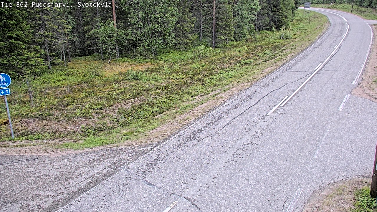 Kelikamerat Kuva Tie 862 Pudasjärvi, Syötekylä, Pudasjärvi, Pohjois-Pohjanmaa