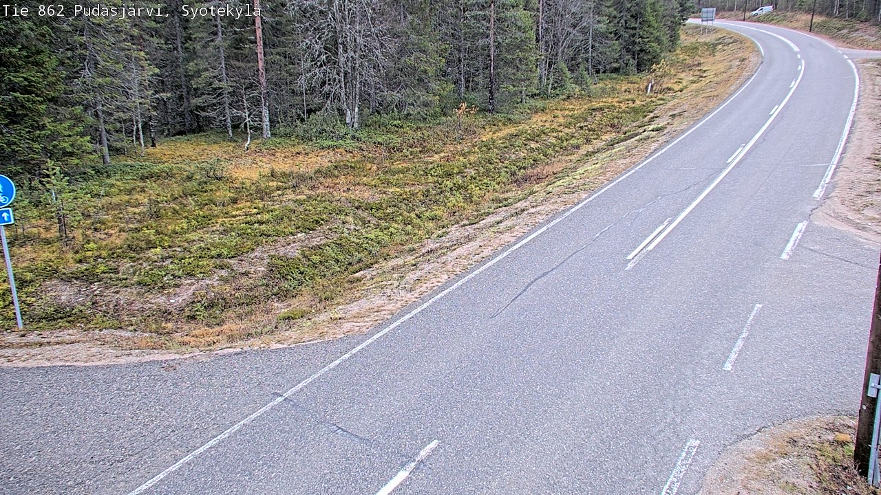 Kelikamerat Kuva Tie 862 Pudasjärvi, Syötekylä, Pudasjärvi, Pohjois-Pohjanmaa