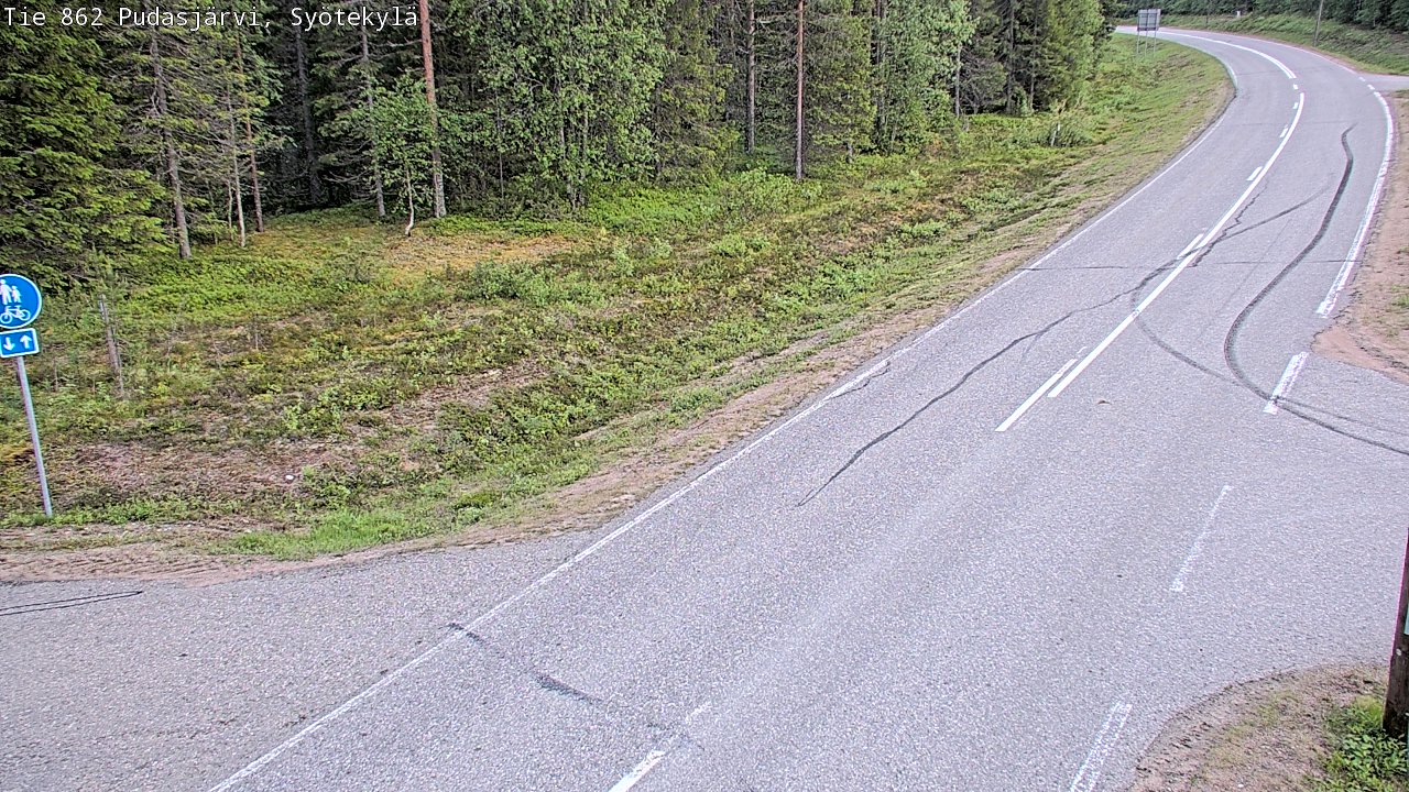 Kelikamerat Kuva Tie 862 Pudasjärvi, Syötekylä, Pudasjärvi, Pohjois-Pohjanmaa