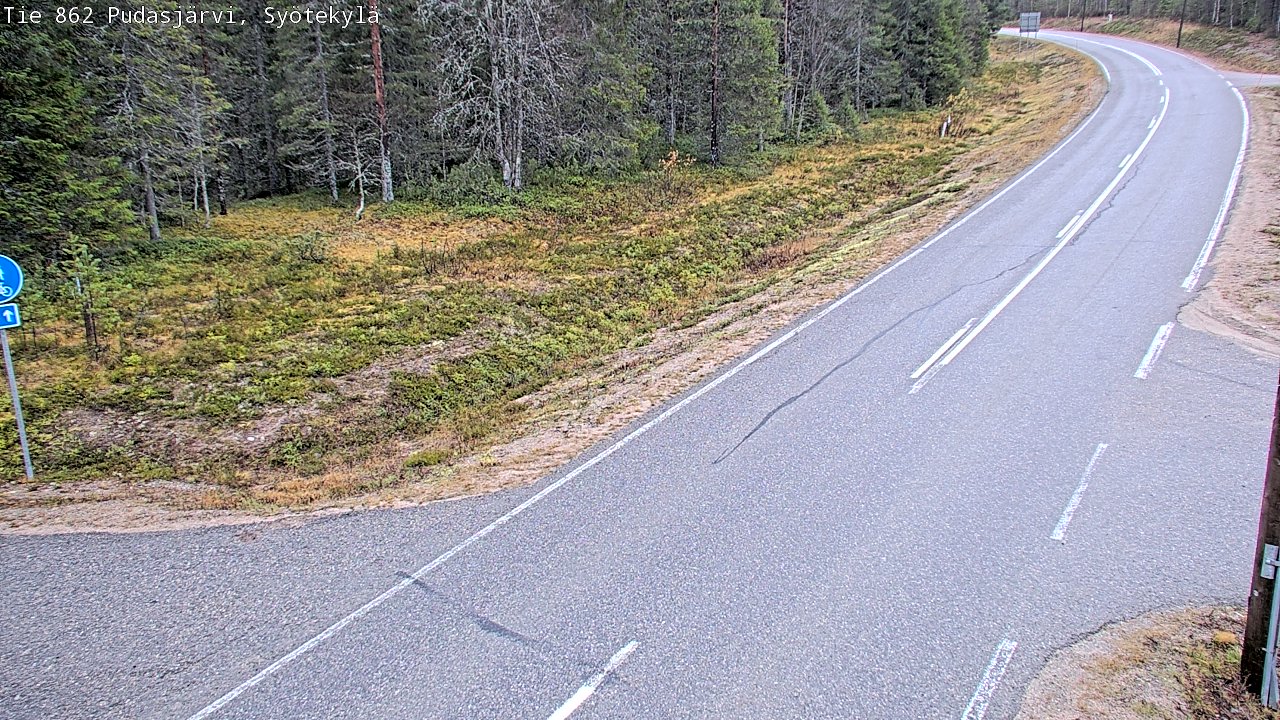 Kelikamerat Kuva Tie 862 Pudasjärvi, Syötekylä, Pudasjärvi, Pohjois-Pohjanmaa