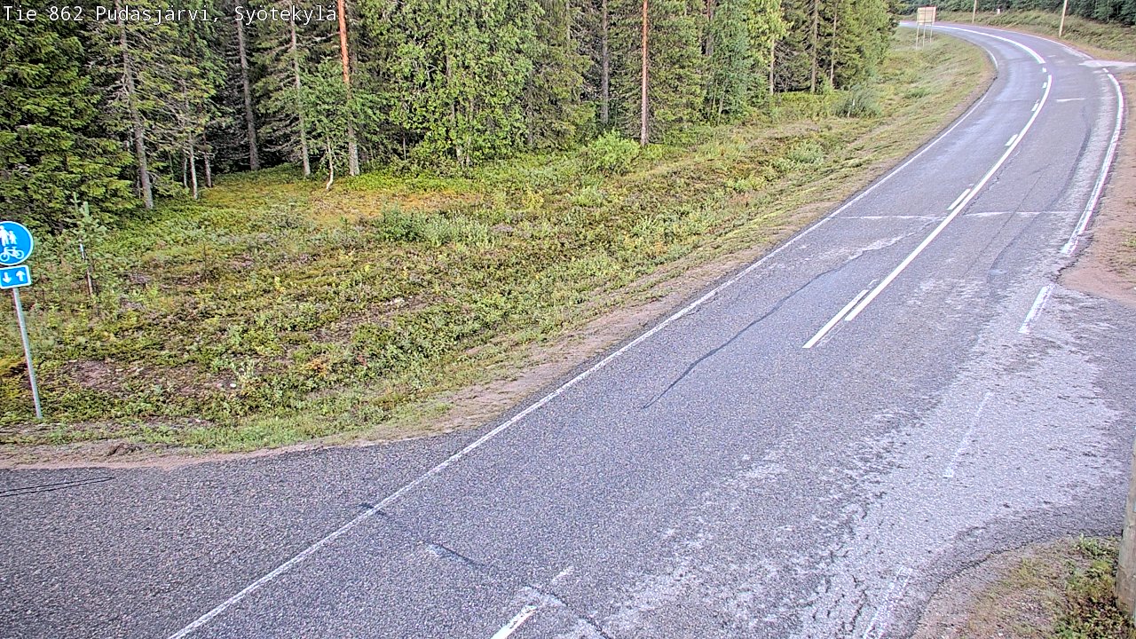 Kelikamerat Kuva Tie 862 Pudasjärvi, Syötekylä, Pudasjärvi, Pohjois-Pohjanmaa