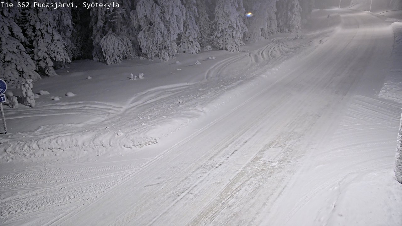 Kelikamerat Kuva Tie 862 Pudasjärvi, Syötekylä, Pudasjärvi, Pohjois-Pohjanmaa