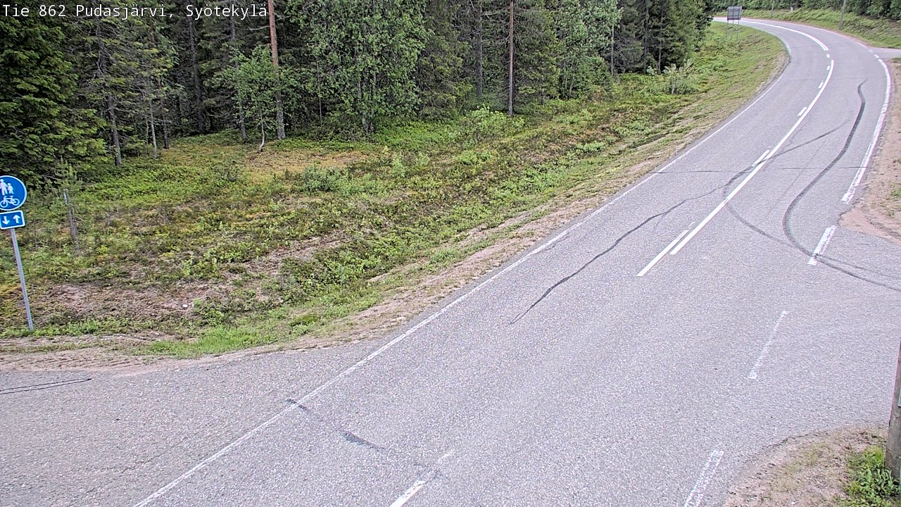 Kelikamerat Kuva Tie 862 Pudasjärvi, Syötekylä, Pudasjärvi, Pohjois-Pohjanmaa