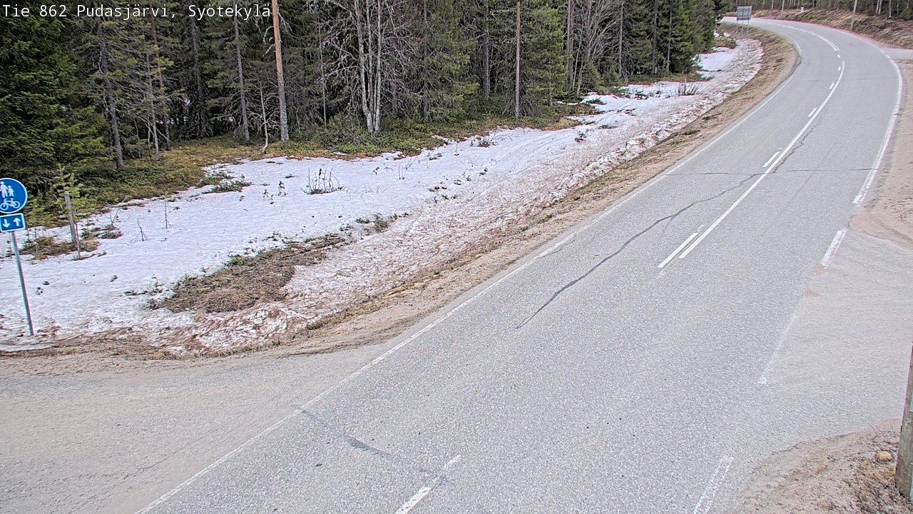Kelikamerat Kuva Tie 862 Pudasjärvi, Syötekylä, Pudasjärvi, Pohjois-Pohjanmaa