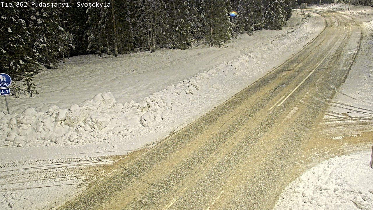 Kelikamerat Kuva Tie 862 Pudasjärvi, Syötekylä, Pudasjärvi, Pohjois-Pohjanmaa