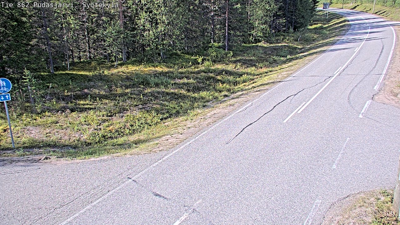 Kelikamerat Kuva Tie 862 Pudasjärvi, Syötekylä, Pudasjärvi, Pohjois-Pohjanmaa