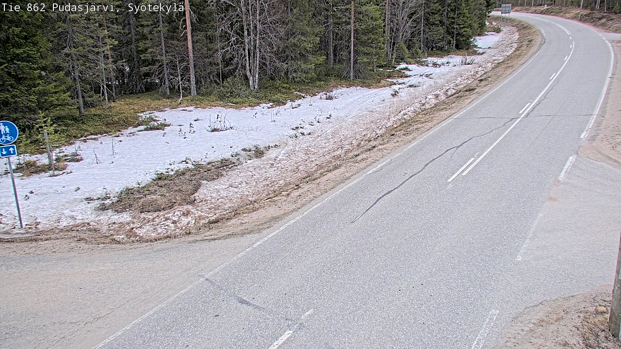 Kelikamerat Kuva Tie 862 Pudasjärvi, Syötekylä, Pudasjärvi, Pohjois-Pohjanmaa