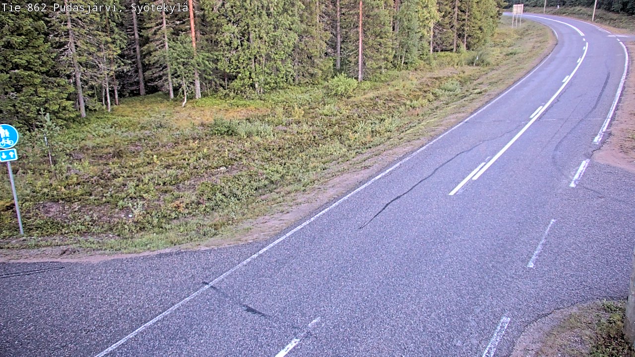 Kelikamerat Kuva Tie 862 Pudasjärvi, Syötekylä, Pudasjärvi, Pohjois-Pohjanmaa