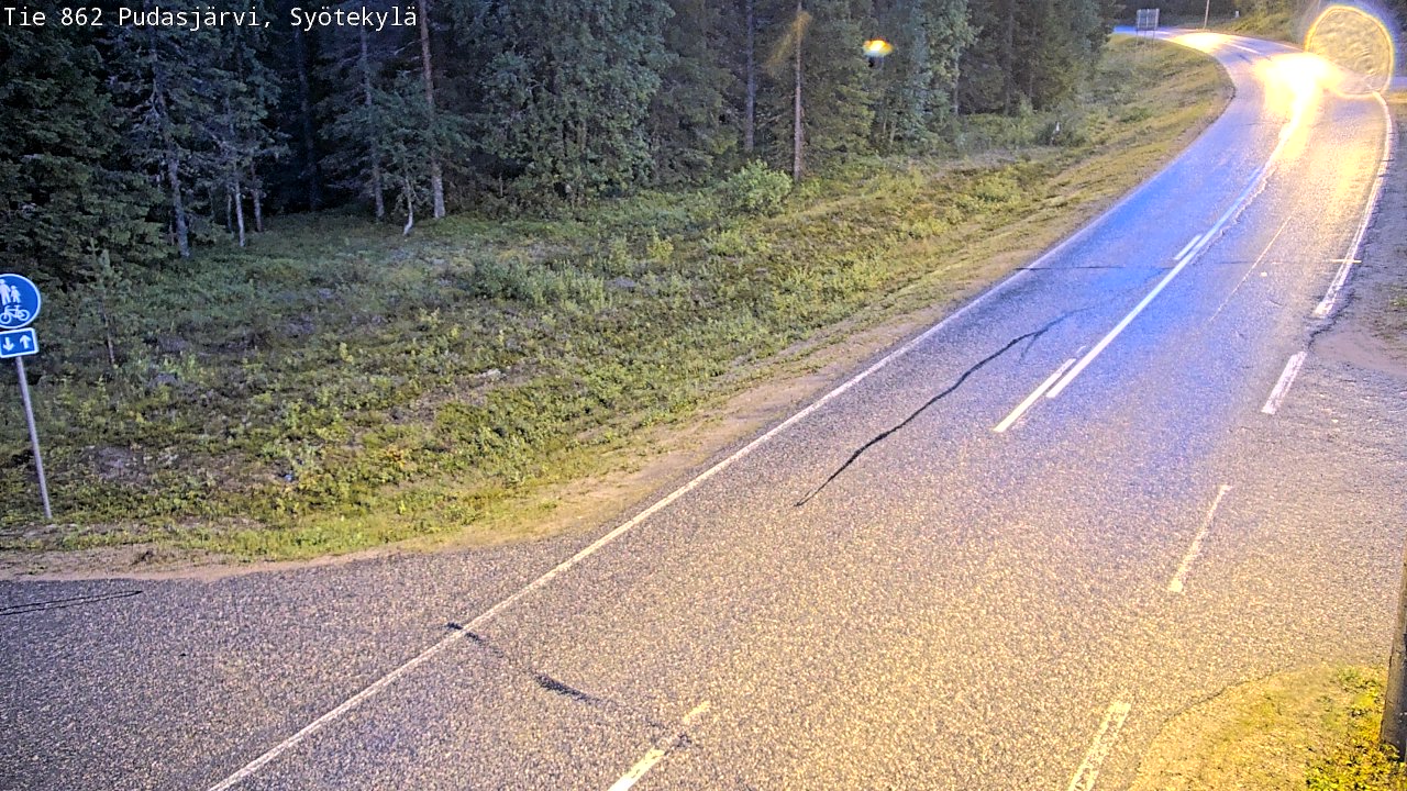 Kelikamerat Kuva Tie 862 Pudasjärvi, Syötekylä, Pudasjärvi, Pohjois-Pohjanmaa