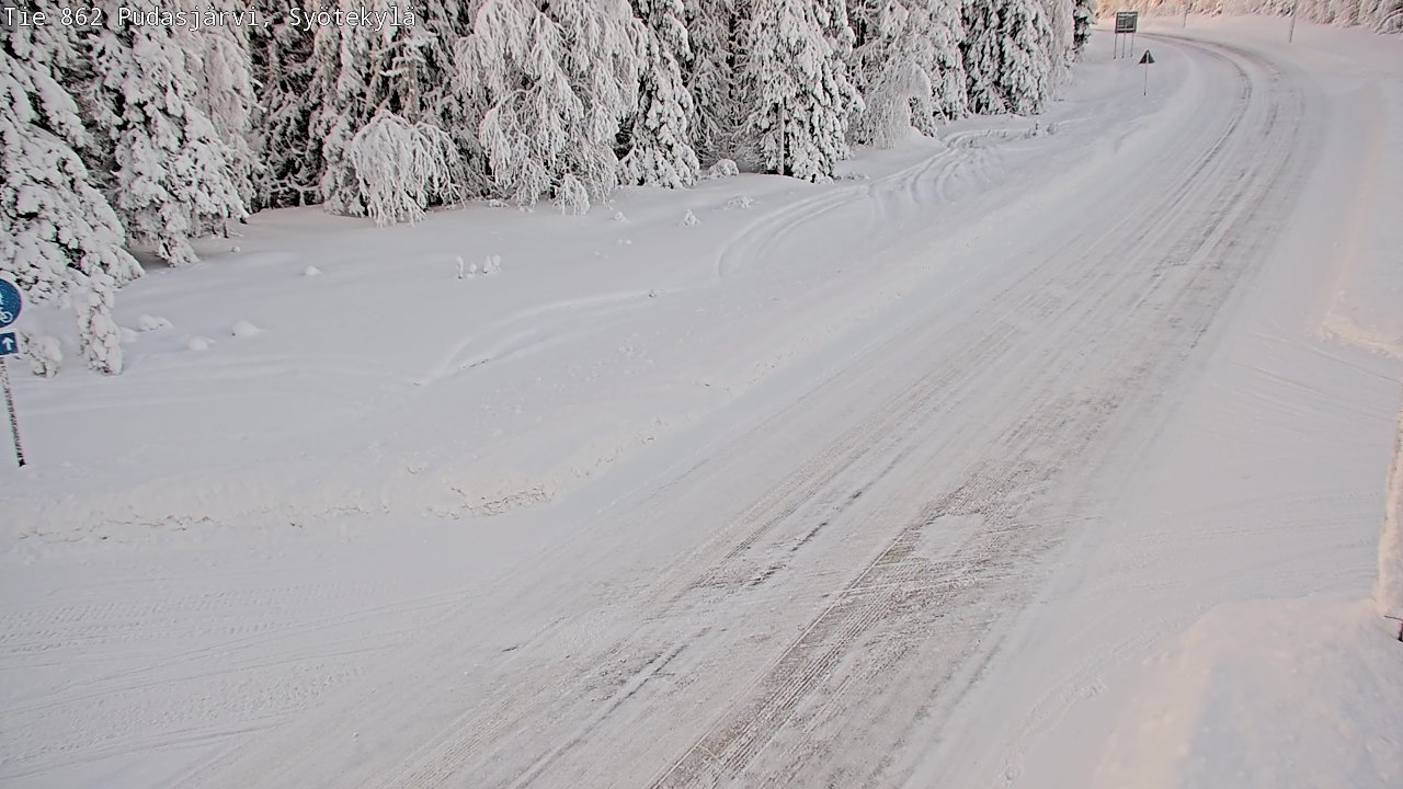 Kelikamerat Kuva Tie 862 Pudasjärvi, Syötekylä, Pudasjärvi, Pohjois-Pohjanmaa