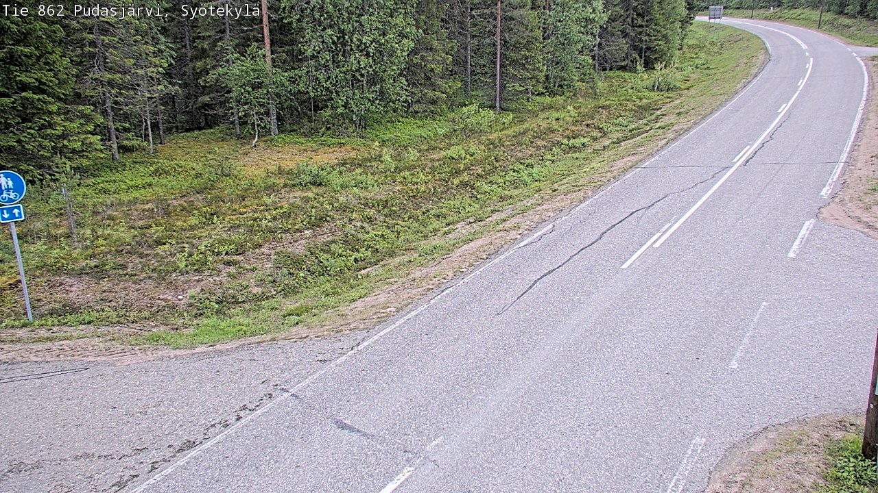 Kelikamerat Kuva Tie 862 Pudasjärvi, Syötekylä, Pudasjärvi, Pohjois-Pohjanmaa