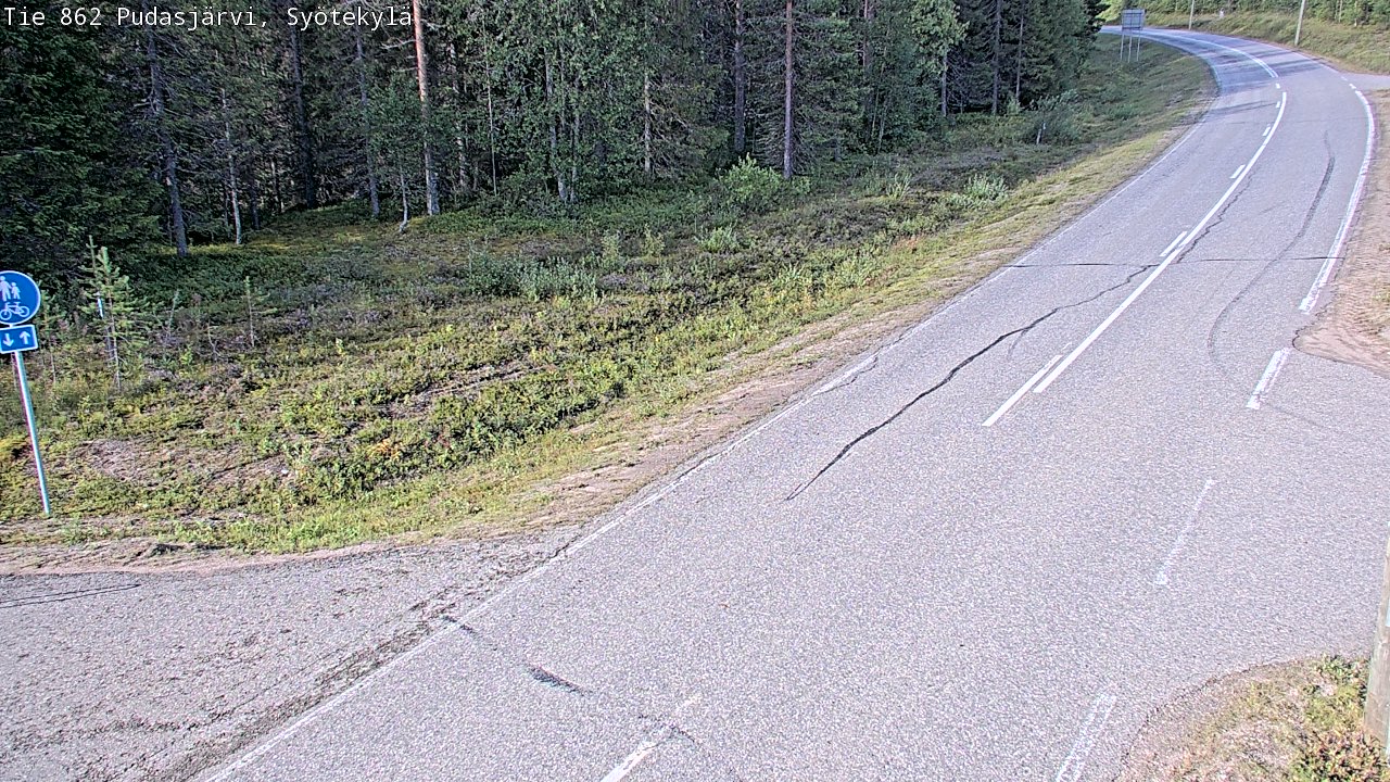 Kelikamerat Kuva Tie 862 Pudasjärvi, Syötekylä, Pudasjärvi, Pohjois-Pohjanmaa