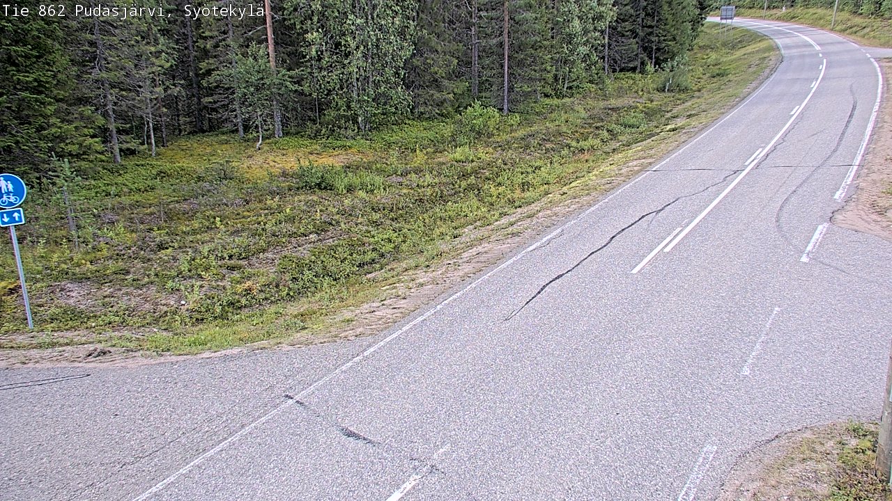 Kelikamerat Kuva Tie 862 Pudasjärvi, Syötekylä, Pudasjärvi, Pohjois-Pohjanmaa