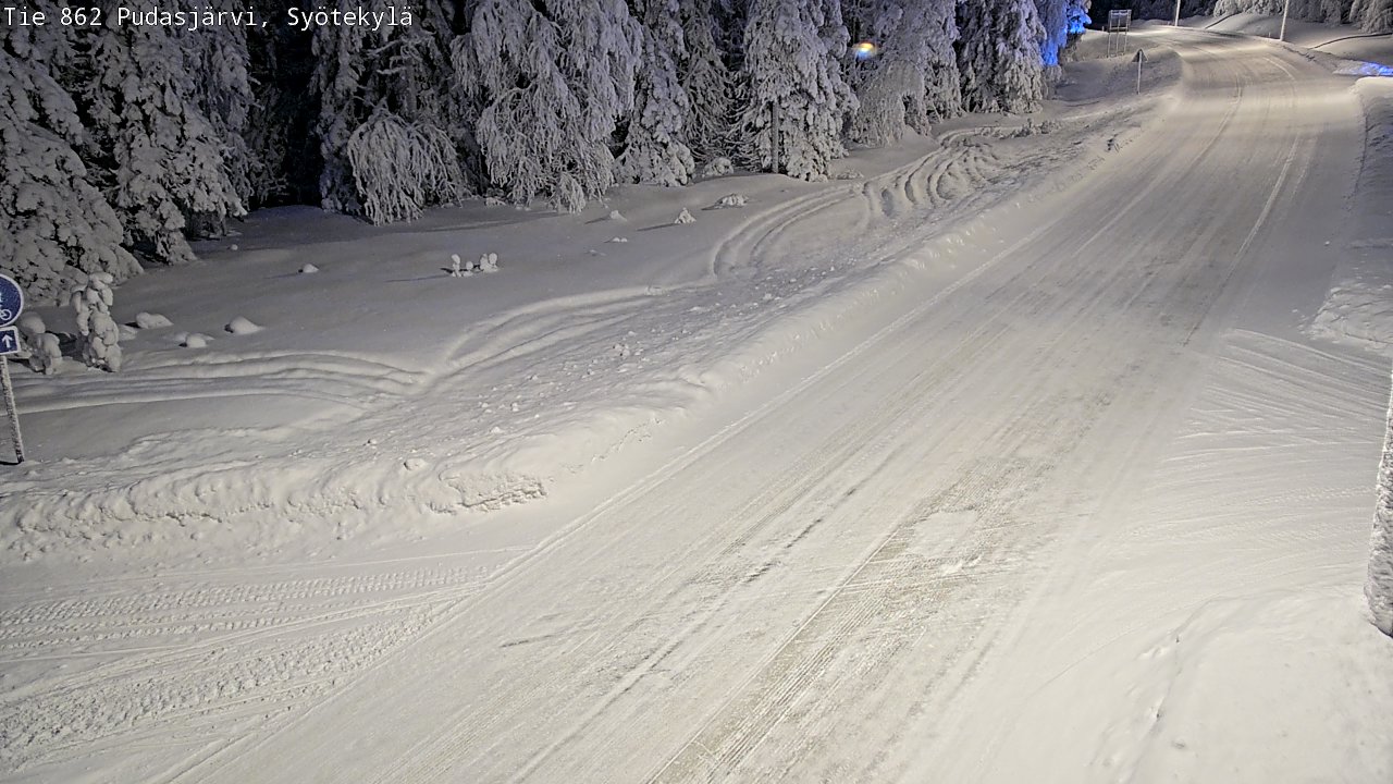Kelikamerat Kuva Tie 862 Pudasjärvi, Syötekylä, Pudasjärvi, Pohjois-Pohjanmaa