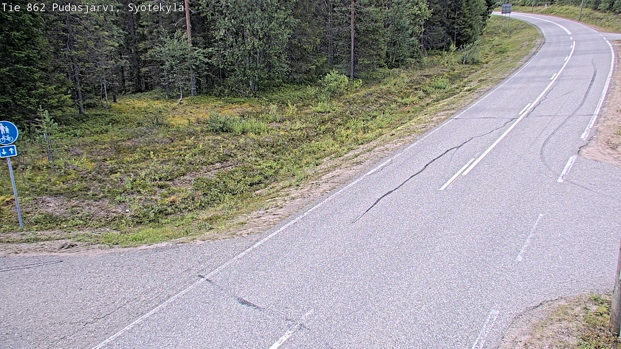 Kelikamerat Kuva Tie 862 Pudasjärvi, Syötekylä, Pudasjärvi, Pohjois-Pohjanmaa