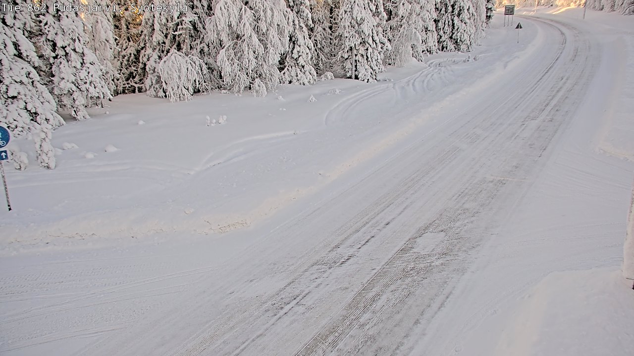 Kelikamerat Kuva Tie 862 Pudasjärvi, Syötekylä, Pudasjärvi, Pohjois-Pohjanmaa