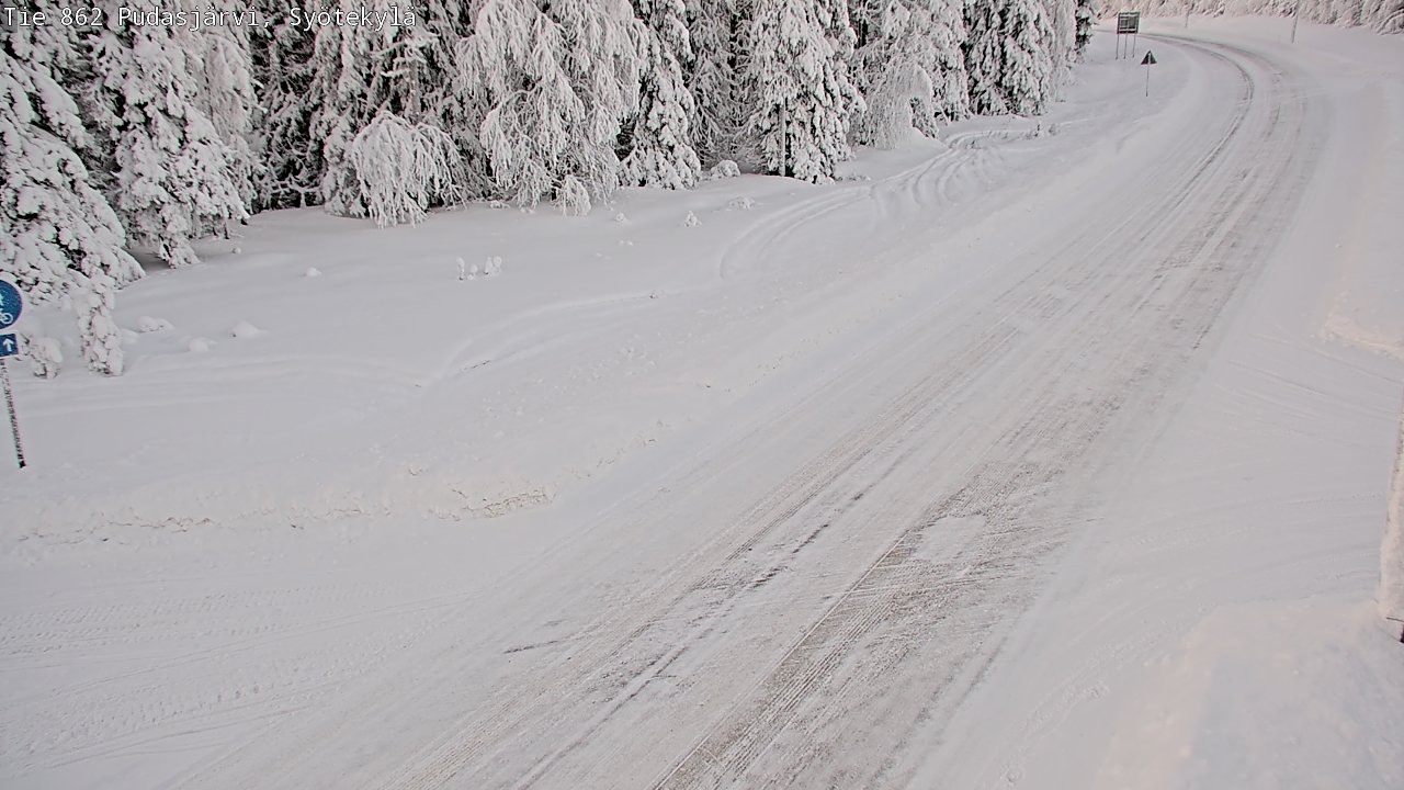 Kelikamerat Kuva Tie 862 Pudasjärvi, Syötekylä, Pudasjärvi, Pohjois-Pohjanmaa