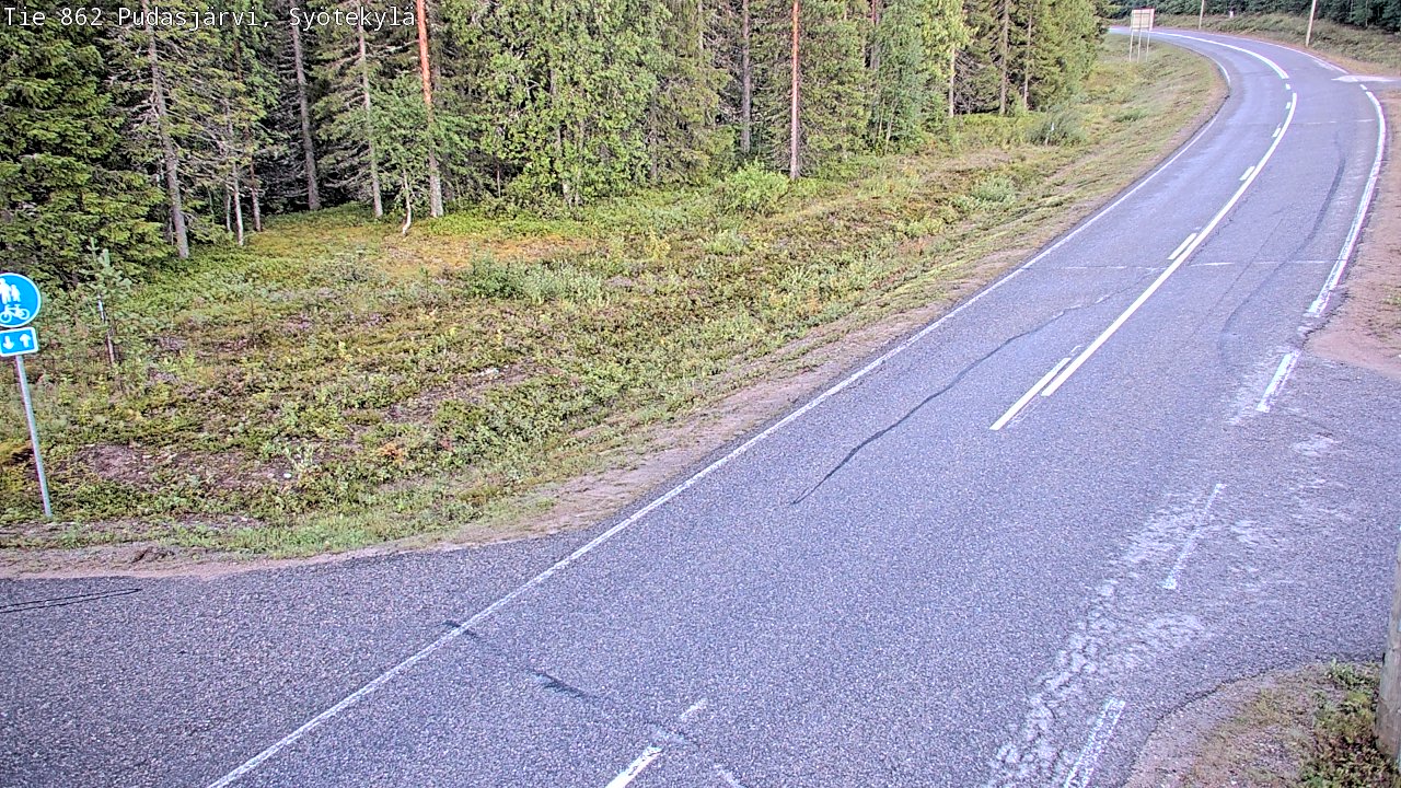 Kelikamerat Kuva Tie 862 Pudasjärvi, Syötekylä, Pudasjärvi, Pohjois-Pohjanmaa